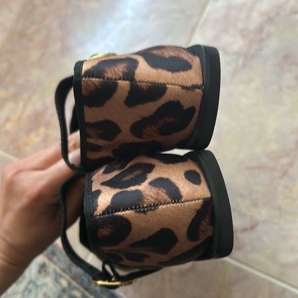 Zara Leopard Animal Print Mary Jane Flats Casual Square Toe Size 38 - Picture 6 of 16